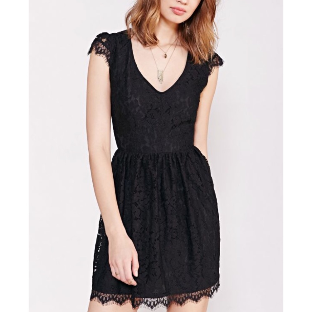 Urban Outfitters Kimchi Blue Black Lace Dress - XS